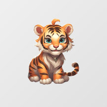 Adorable Tiger Wall Decal