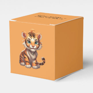 Adorable Tiger Wall Decal Favour Box