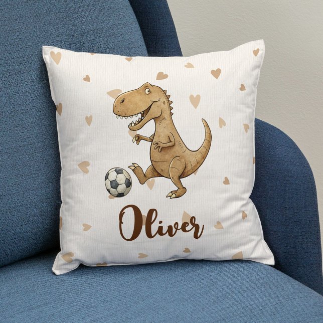 Adorable Trex Playing Football Cushion (Creator Uploaded)