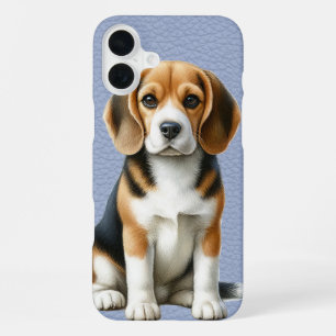 ADORABLE TRI-COLORED BEAGLE PUPPY DOG iPhone 16 PLUS CASE