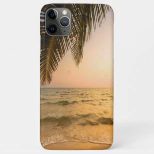 Adorable Tropical Beach,Palm Waves Sunset Case-Mate iPhone Case