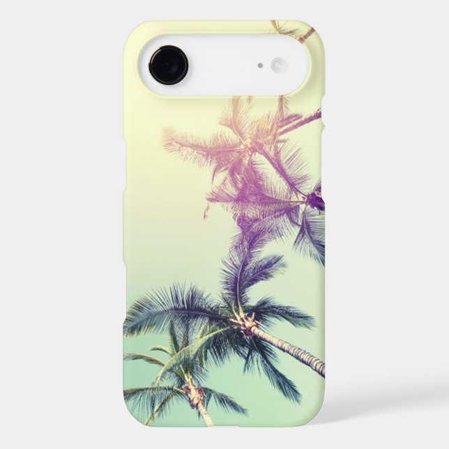 Adorable Tropical Beach, Palms Case-Mate iPhone Case (Back)