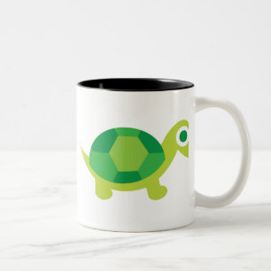 Adorable Turtle Animal-Themed Kitchenware Two-Tone Coffee Mug