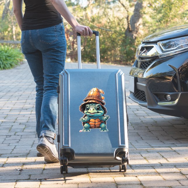 Adorable Turtle in Halloween Mood Essential T-Shir (Suitcase Insitu)