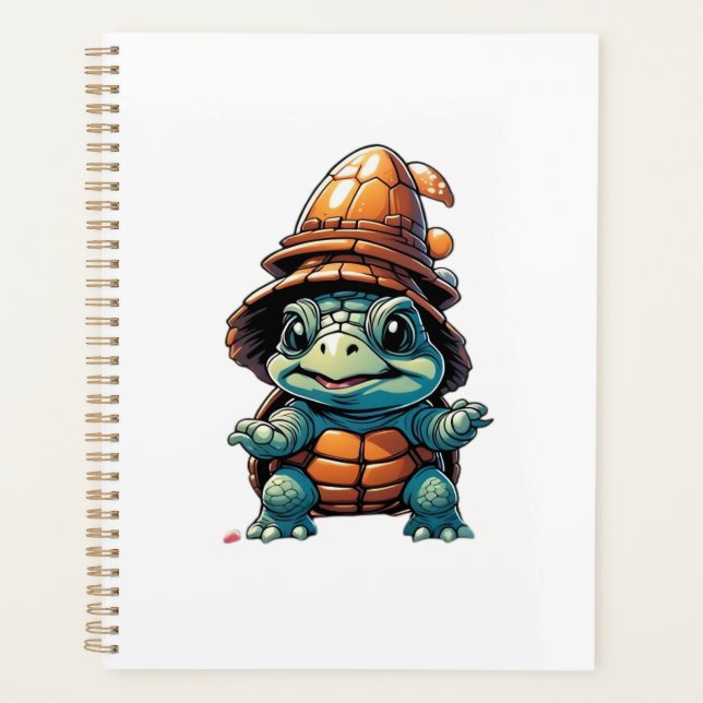 Adorable Turtle in Halloween Mood Essential T-Shir Planner (Front)