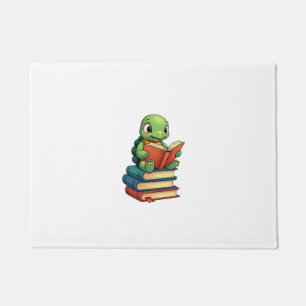 Adorable Turtle Reading Books (3) Doormat