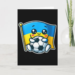 Adorable Ukrainian Bynner Fan Ukraine Flag Cute Ca Card