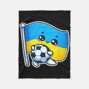 Adorable Ukrainian Bynner Fan Ukraine Flag Cute Ca Fleece Blanket