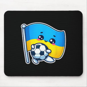 Adorable Ukrainian Bynner Fan Ukraine Flag Cute Ca Mouse Pad