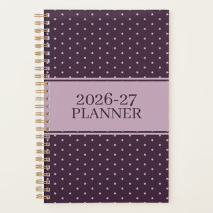 Adorable Undated Polka Dot Pattern Planner