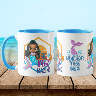 Adorable Under the Sea Be Mer-mazing Mermaid Mug