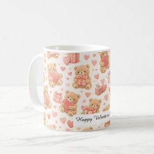Adorable Valentine’s Day Coffee Teddy Bear Mug