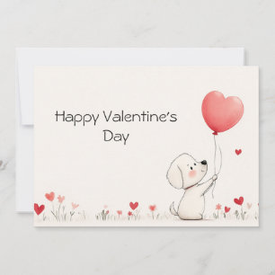 Adorable Valentine’s Day Greeting Card ❤️🎈