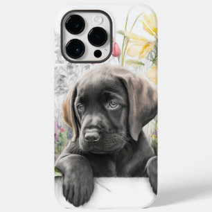 ADORABLE WATERCOLOR BLACK LABRADOR RETRIEVER DOG Case-Mate iPhone 14 PRO MAX CASE