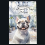 Adorable Watercolor Dog Portraits (12-Month) Calendar<br><div class="desc">Immerse yourself in the charming world of canines with our "Adorable Watercolor Puppy Portraits" calendar. Each month unveils a stunning, hand-painted portrait of a different dog breed, bringing a splash of warmth and joy to your wall. These watercolor paintings capture the unique personality and beauty of each puppy in vibrant...</div>