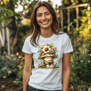 Adorable Watercolor Garden Gnome  T-Shirt