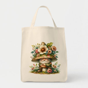 Adorable Watercolor Garden Gnome  Tote Bag