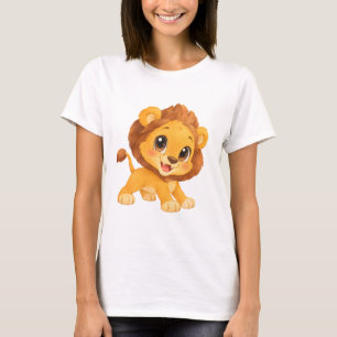 Adorable Watercolor Lion Cub T-Shirt