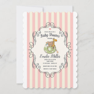 Adorable Welcome Pink Invitation