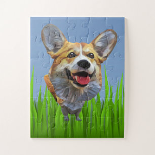 Adorable Welsh Corgi Dog 30 Piece Puzzle