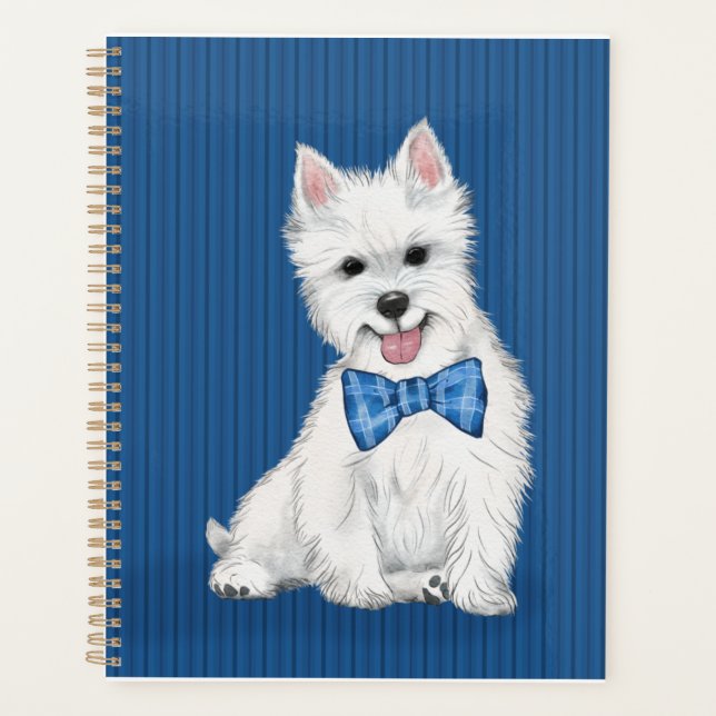 Adorable West Highland White Terrier Planner (Front)