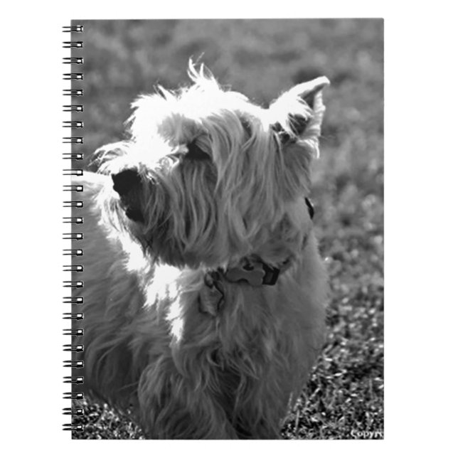 Adorable Westie Terrier Collection Notebook (Front)