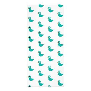Adorable Whimsical Bird Nature Art Rack Card