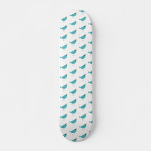 Adorable Whimsical Bird Nature Art Skateboard