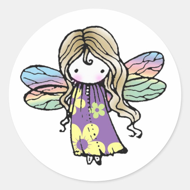 Adorable Whimsical Fairy Stickers (Front)