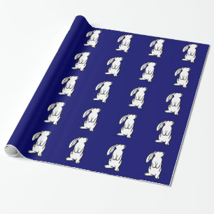 Adorable White Bunny Rabbit Wrapping Paper