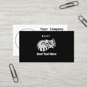 Adorable White Tiger Kitten Sleep Name Tag