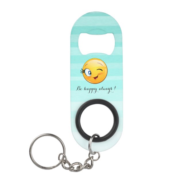 Adorable Winking Emoji Face-Be happy always (Front)