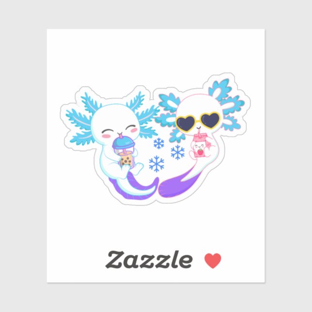 Adorable Winter Axolotl Couple (Sheet)