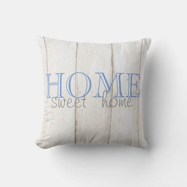 Adorable Wood Texture,Home Sweet Home Cushion (Front)