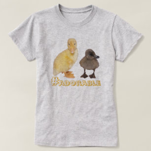 Adorable Yellow and Grey Ducklings Photograph T-Shirt