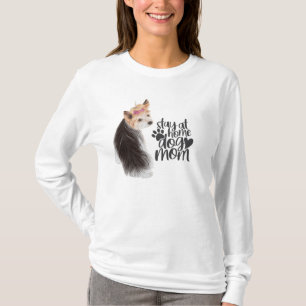 Adorable Yorkie - Stay At Home Dog Mum T-Shirt