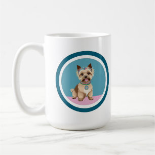 Adorable Yorkshire Terrier Illustration Coffee Mug