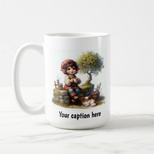 Adorable Young Munchkin in Vintage Clothing Coffee Mug