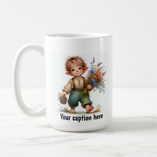 Adorable Young Munchkin in Vintage Clothing Coffee Mug