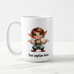 Adorable Young Munchkin in Vintage Clothing Coffee Mug