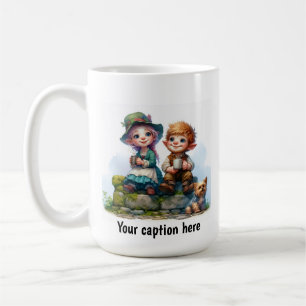 Adorable Young Munchkins in Vintage Clothes Coffee Mug