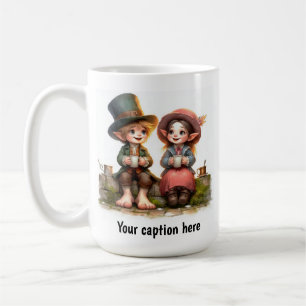 Adorable Young Munchkins in Vintage Clothes Coffee Mug