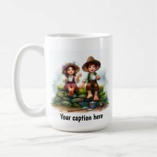 Adorable Young Munchkins in Vintage Clothes Coffee Mug