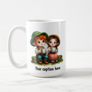 Adorable Young Munchkins in Vintage Clothing Coffee Mug