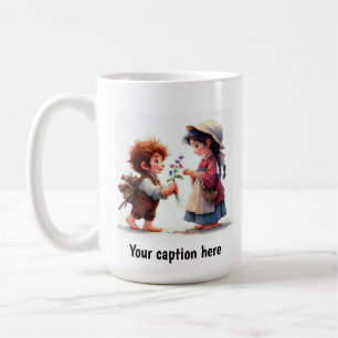 Adorable Young Munchkins in Vintage Clothing Coffee Mug