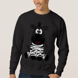 Adorable Zebra Sitting Cute Sweatshirt