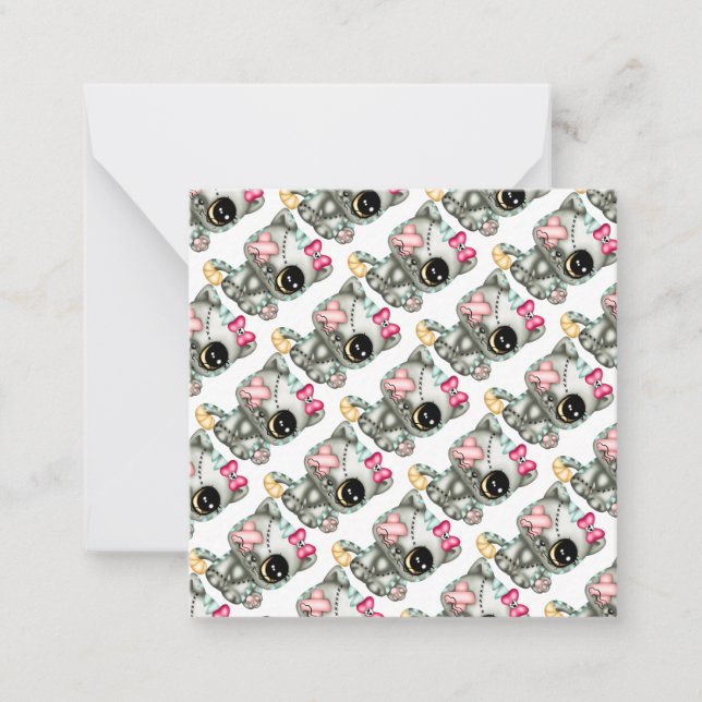 Adorable Zombie Kitty Card (Front)