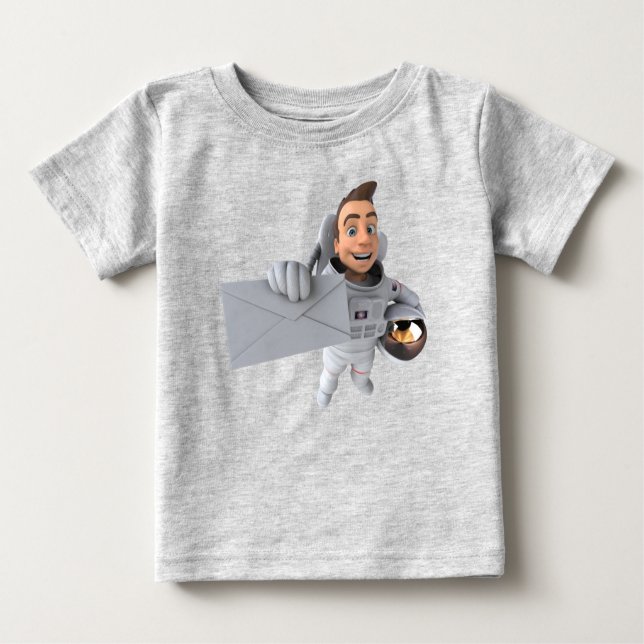 Adorables 3D Universe Cute Astronaut T-Shirt (Front)