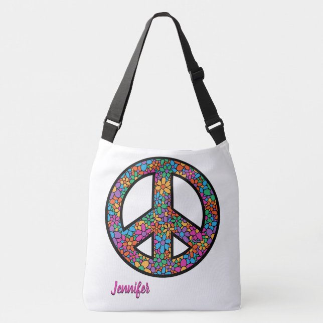 Adorables Bohemian Peace Symbol Custom  Crossbody  Crossbody Bag (Front)