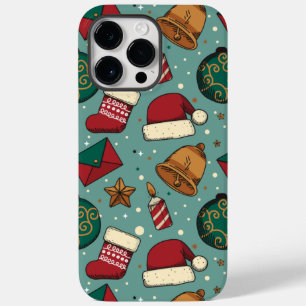 Adorables Christmas Stockings And Santa Hats Case-Mate iPhone 14 Pro Max Case